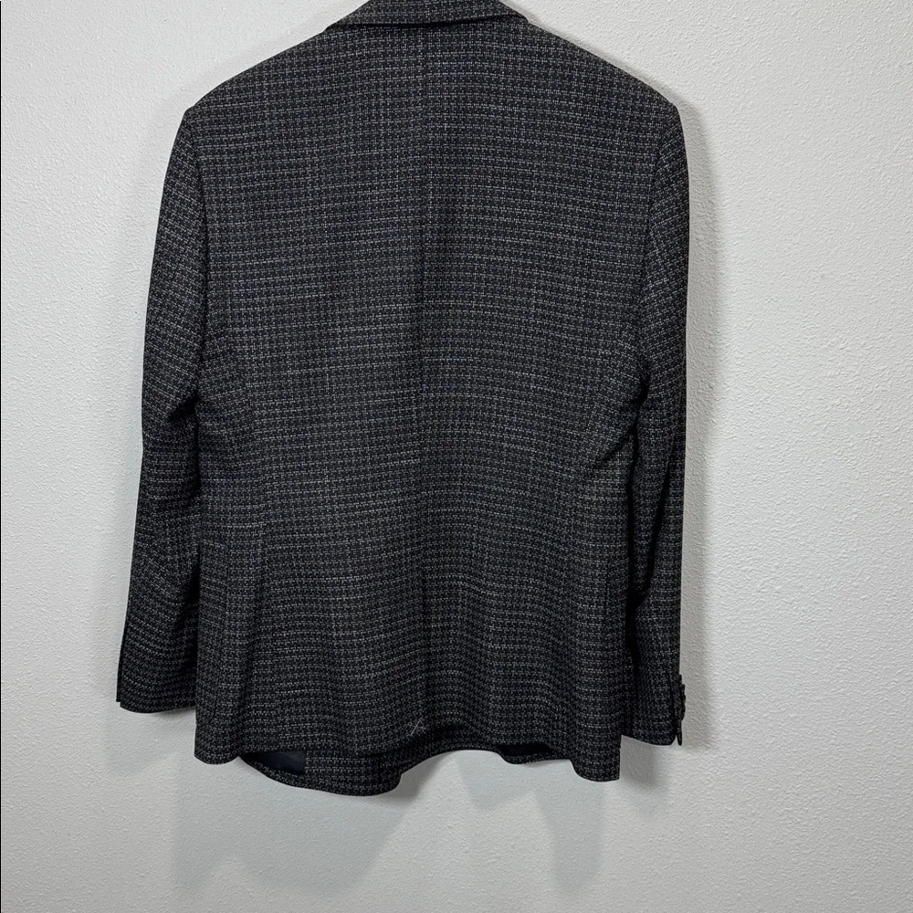 Express  Charcoal Checkered Blazer‎ NWOT